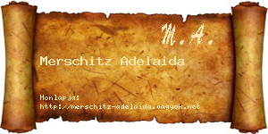 Merschitz Adelaida névjegykártya